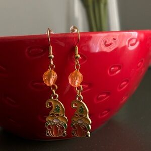 Handmade Fall Gnome Earrings